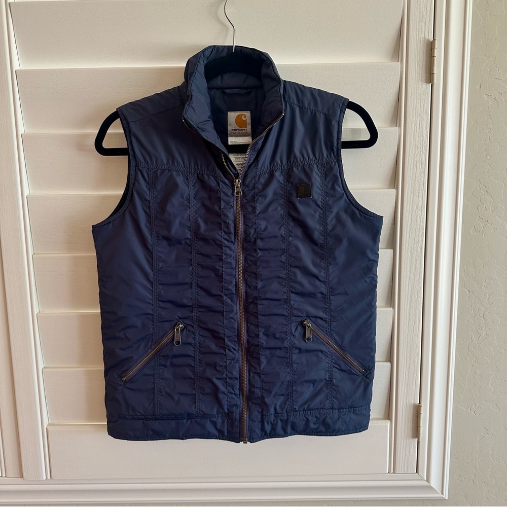 Carhartt Women's Navy Puffer Vest size XS - Picture 1 of 7